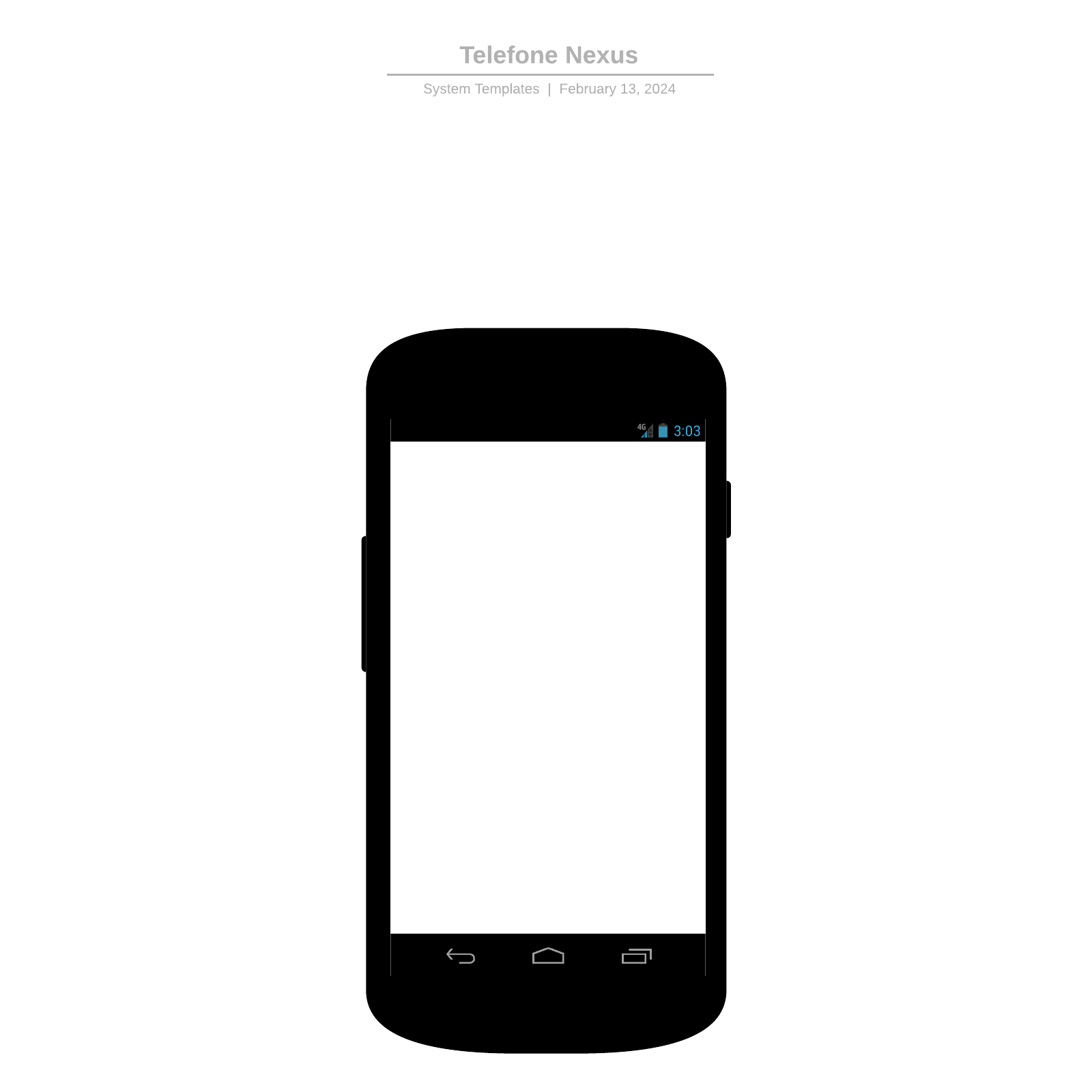 Mockup de smartphone Android Nexus