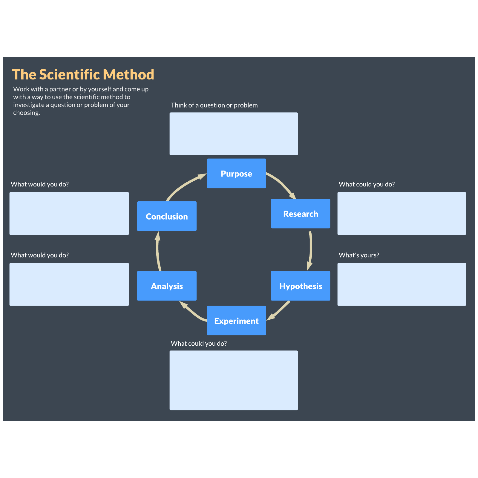 Scientific Method: Graphic Organizer example