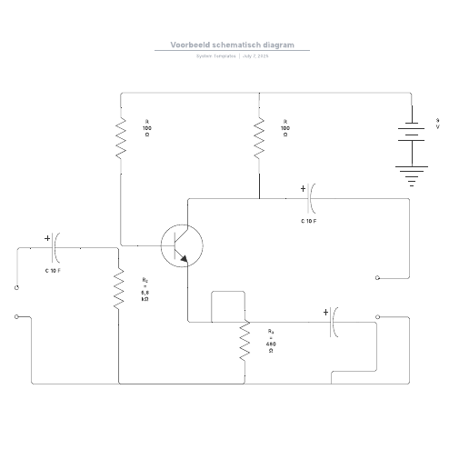 Ga naar het Voorbeeld schematisch diagram-sjabloon
