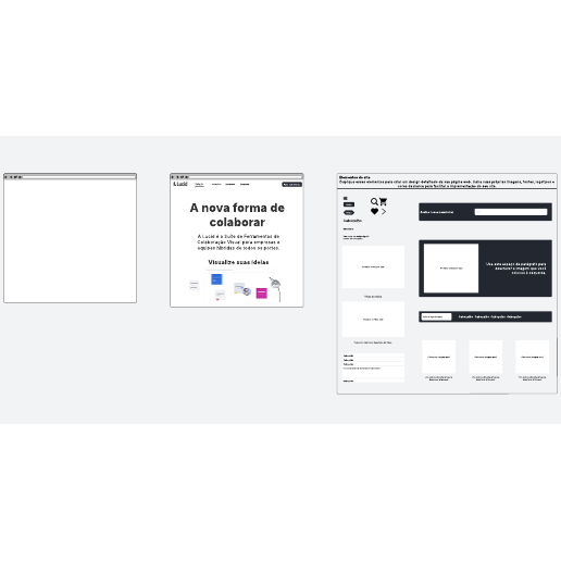 modelo gratuito de wireframe de site