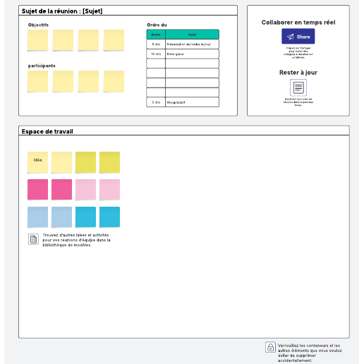 Modèle d’ordre du jour de réunion