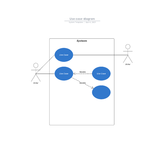 Go to Use case-diagram template