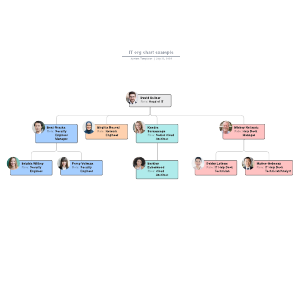 IT org chart example | Lucidchart