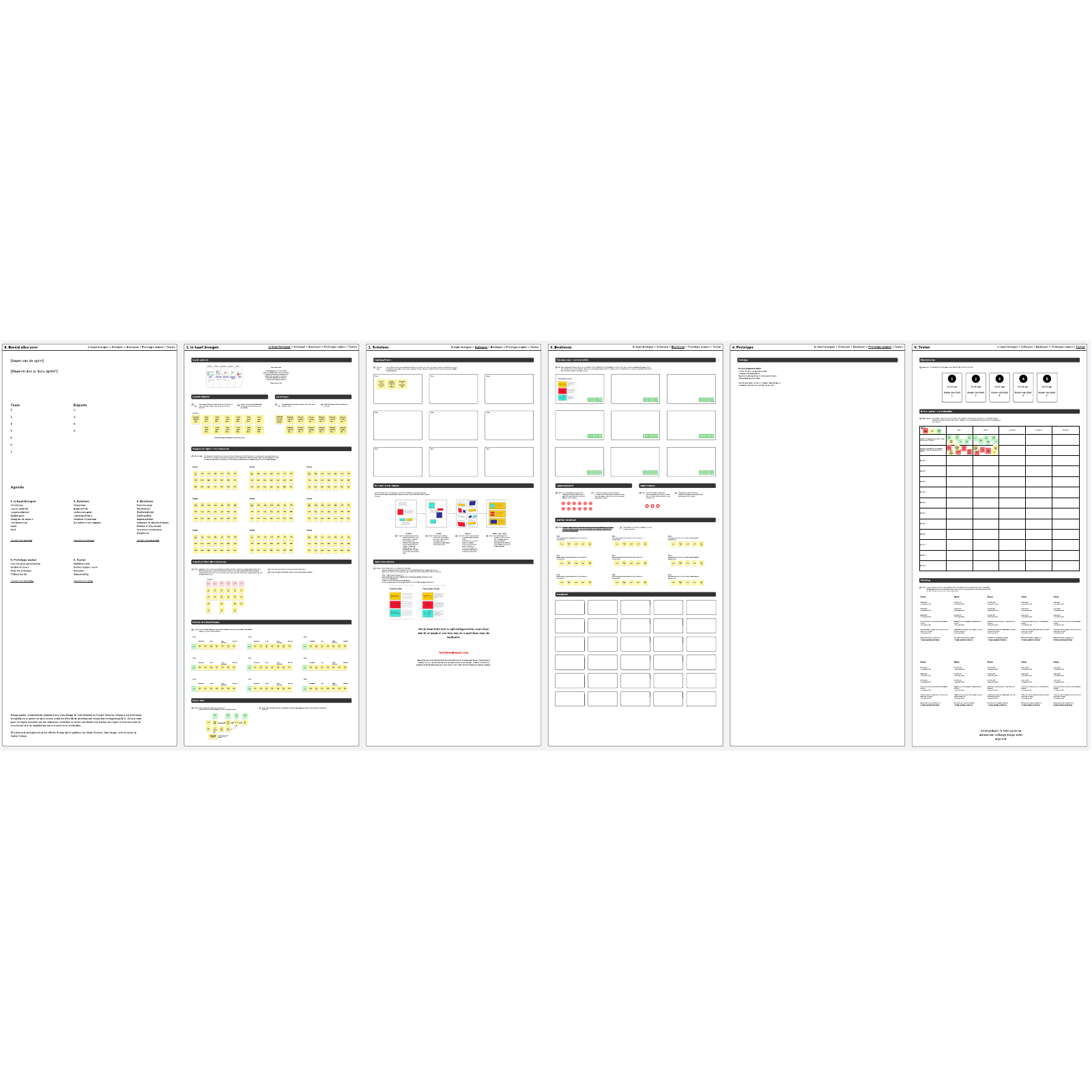 design sprint-sjabloon