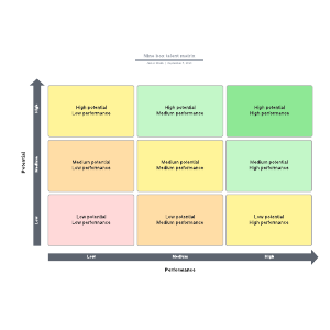 Nine box talent matrix | Lucidchart