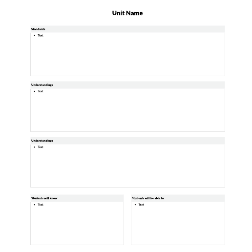 Go to Unit Plan Template template