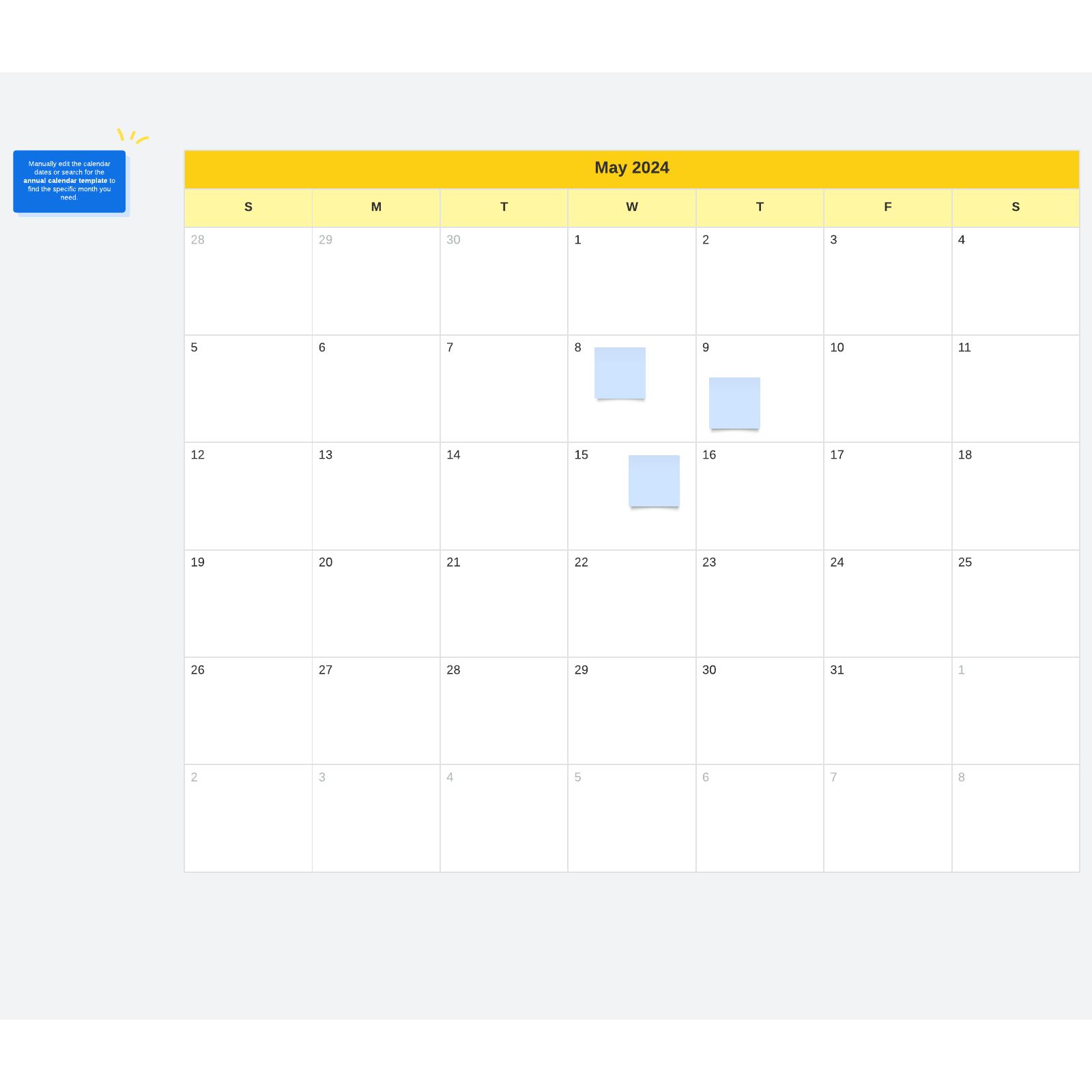 monthly calendar template 