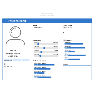 User persona card