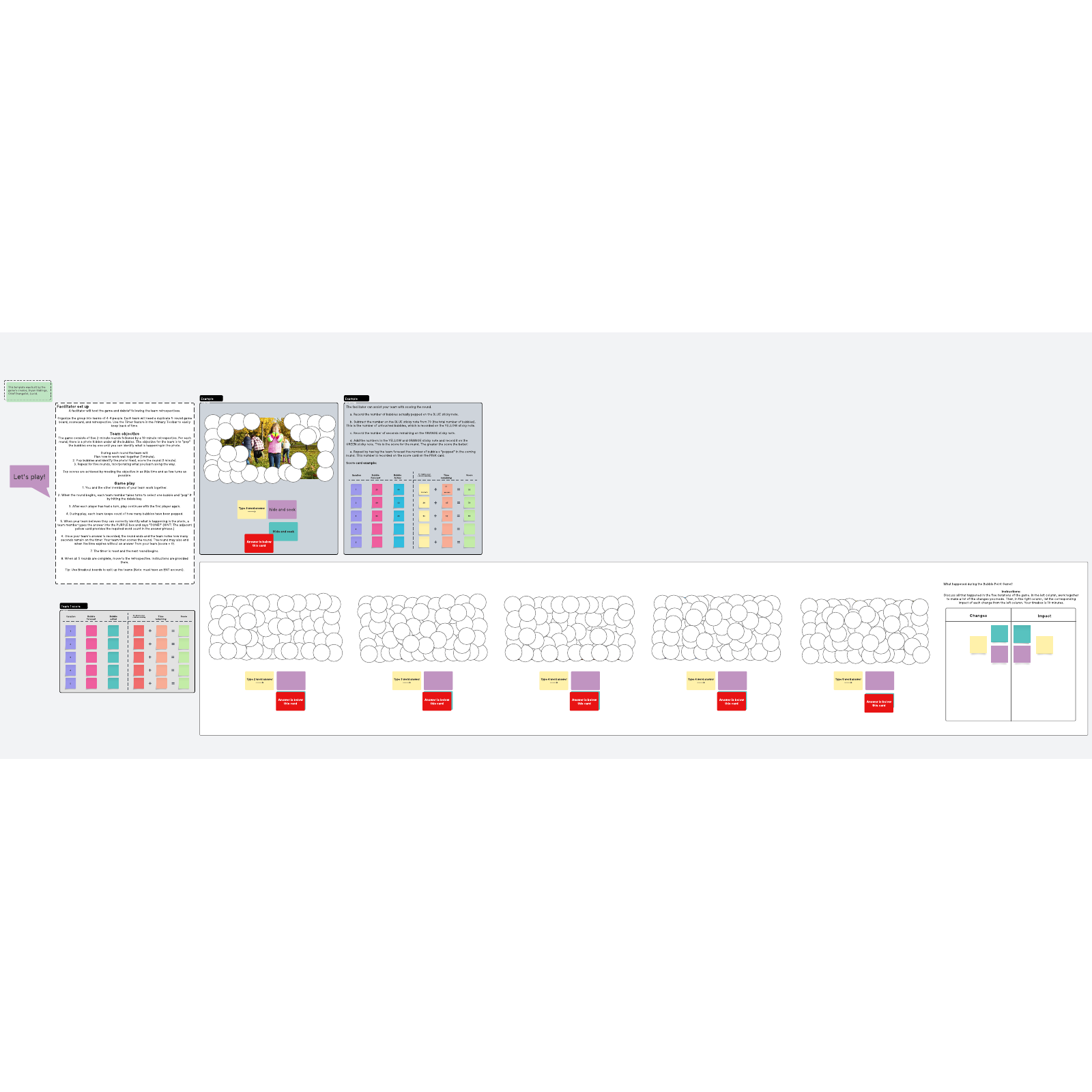 Bubble point game template