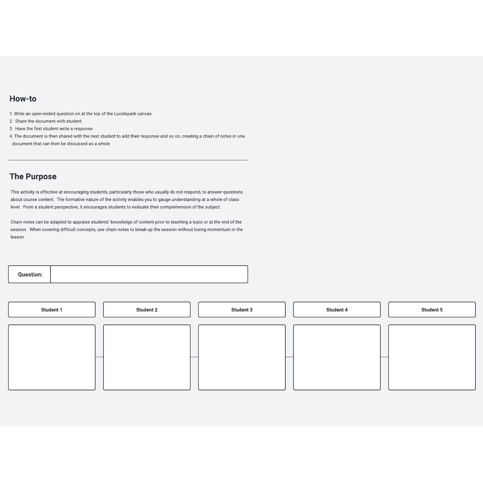 Chain notes Lucidedu