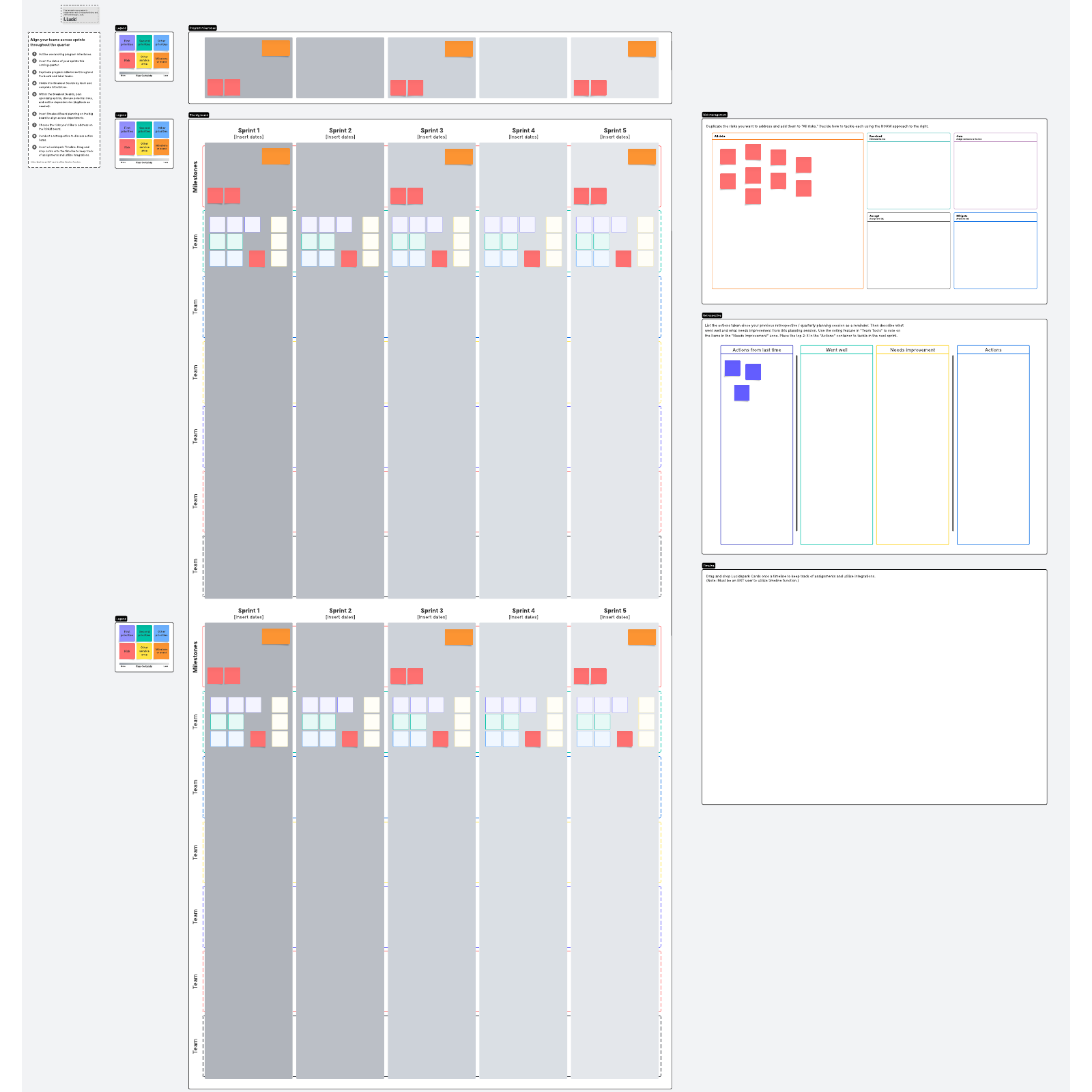 Planning Template - Project Calendar Template - Goals Timeline