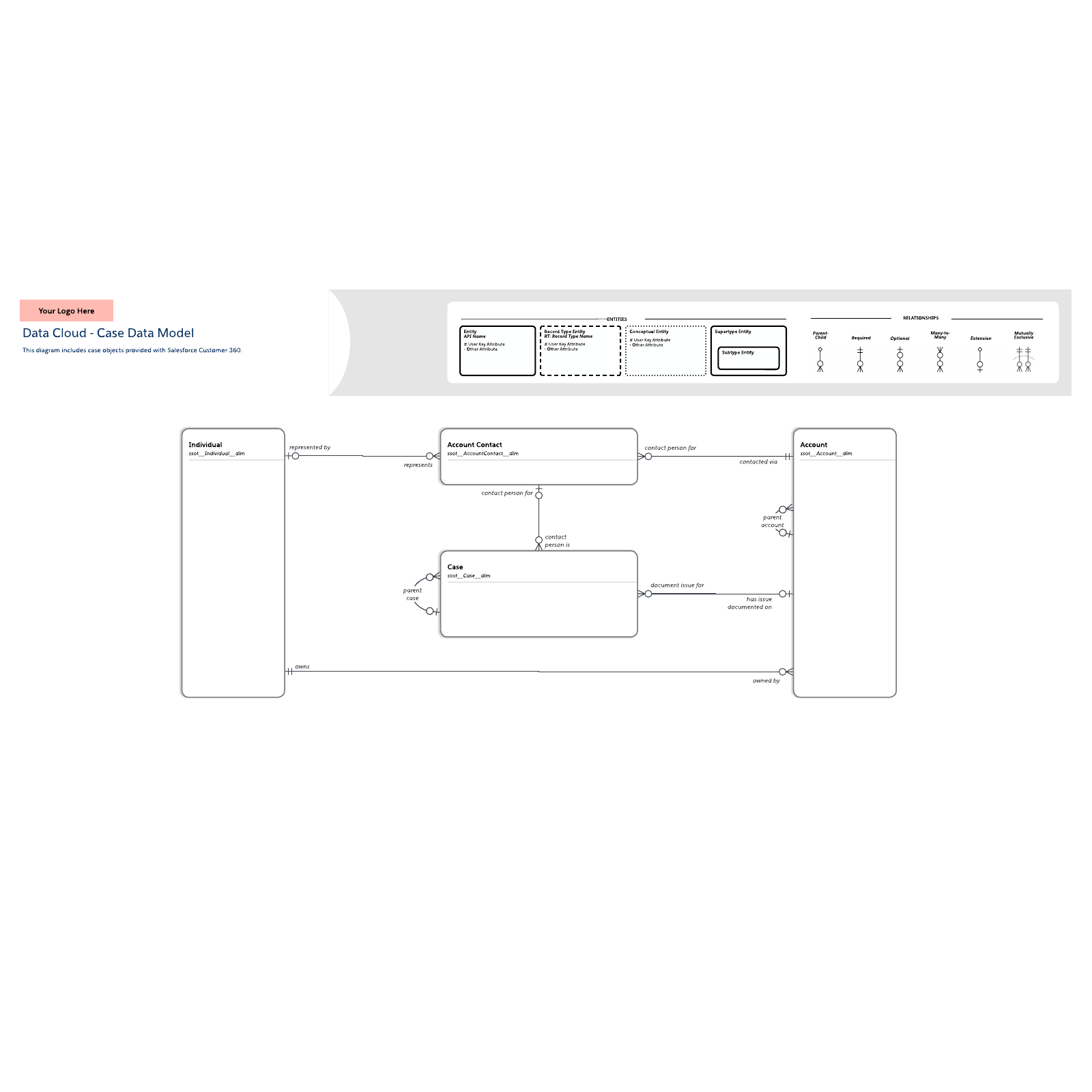 Data Cloud - Case Data Model example