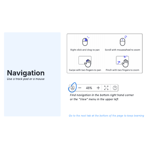 Go to Higher Ed student Lucidchart basics template