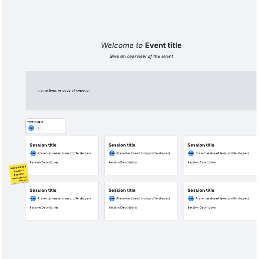Go to Higher ed virtual conference  template