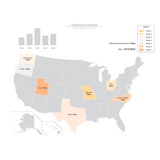 Go to United States heat map template