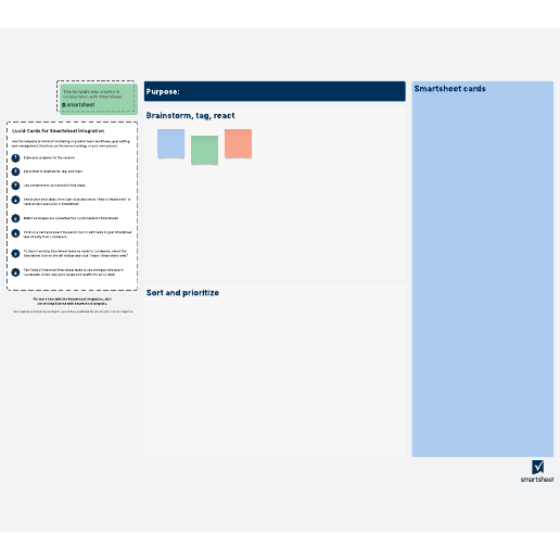 Go to Smartsheet integration canvas template
