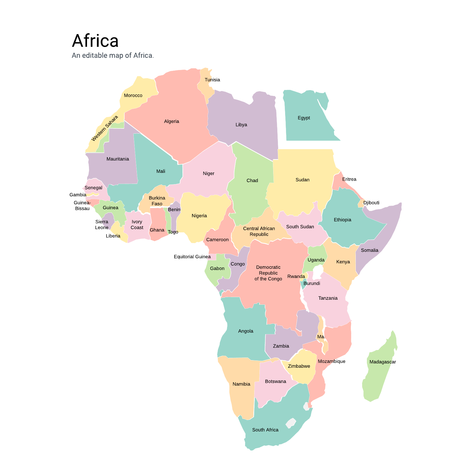 Map of Africa example