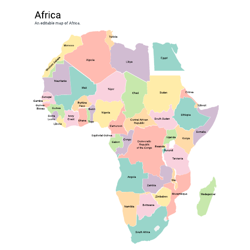 Go to Map of Africa template