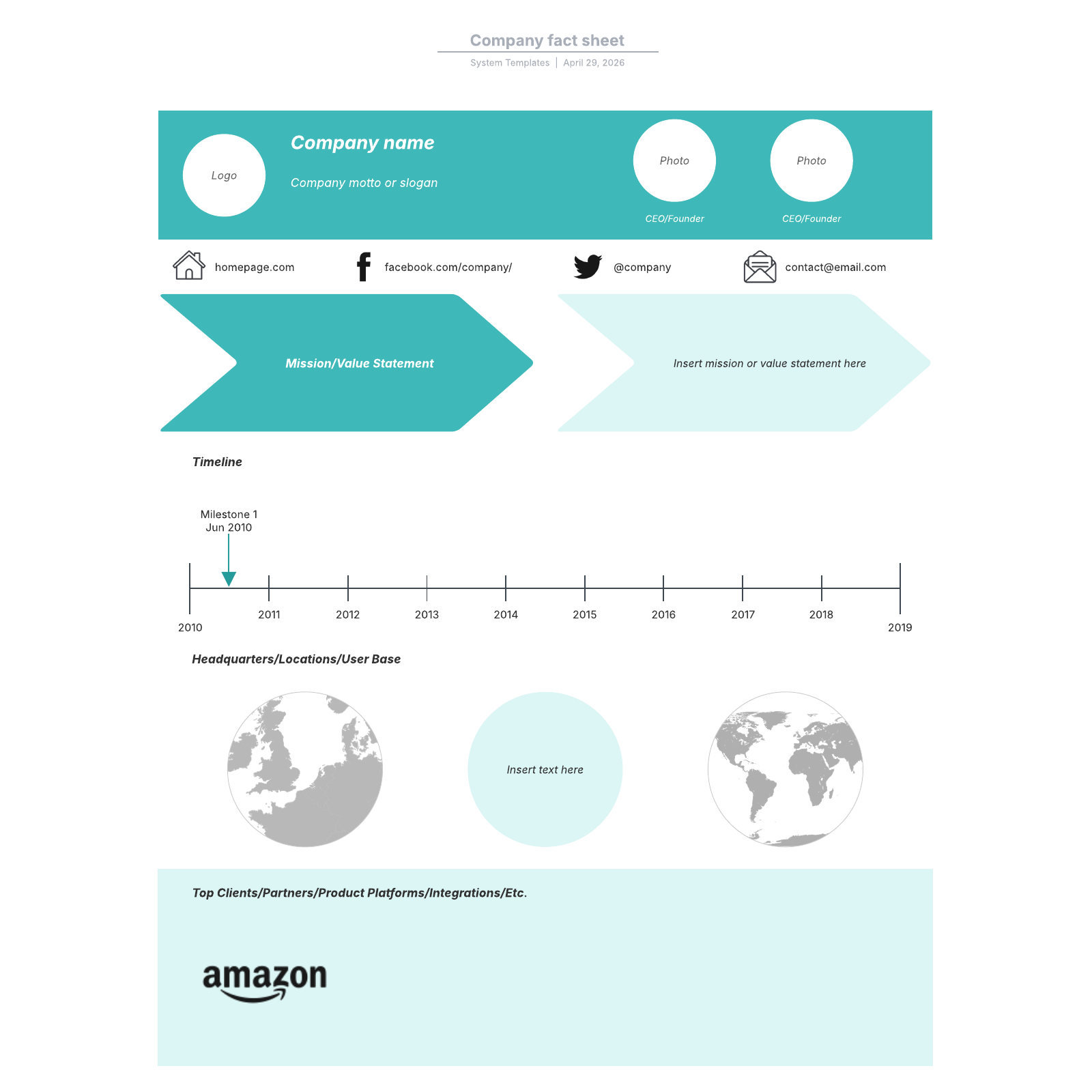 Company fact sheet | Lucidchart