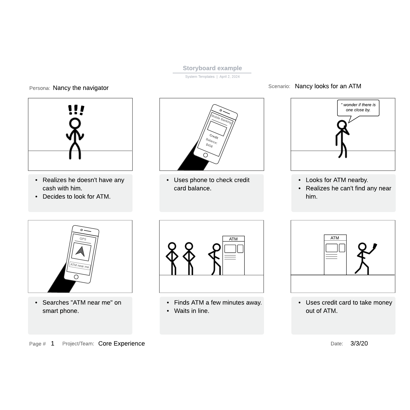Storyboard example example