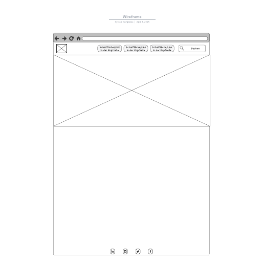 Wireframe Vorlage