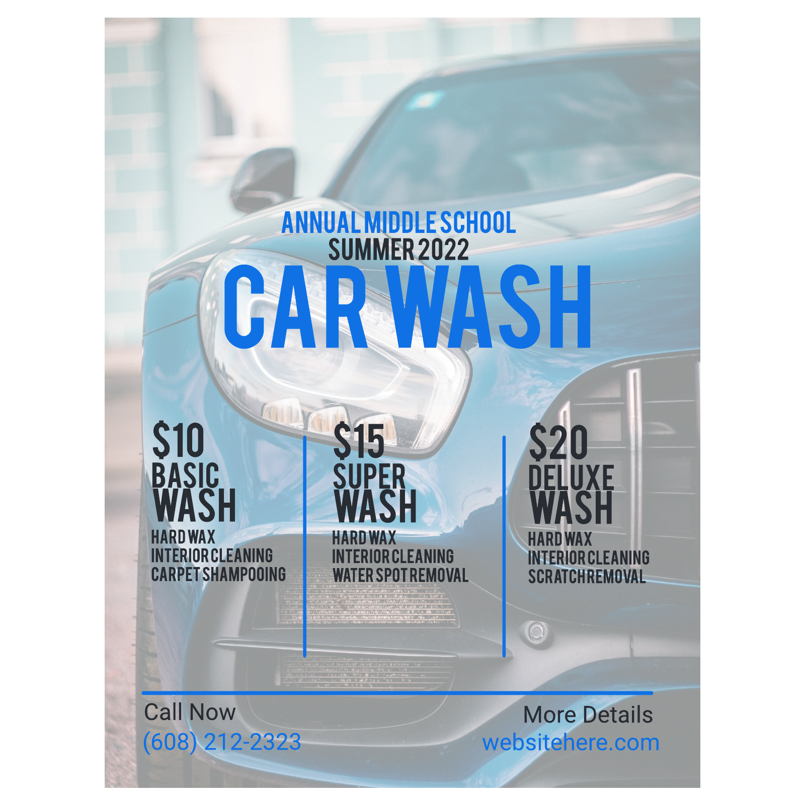 Car Wash Flyer example