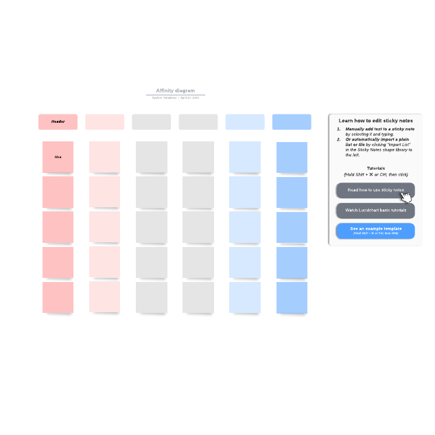 Go to Affinity diagram template page
