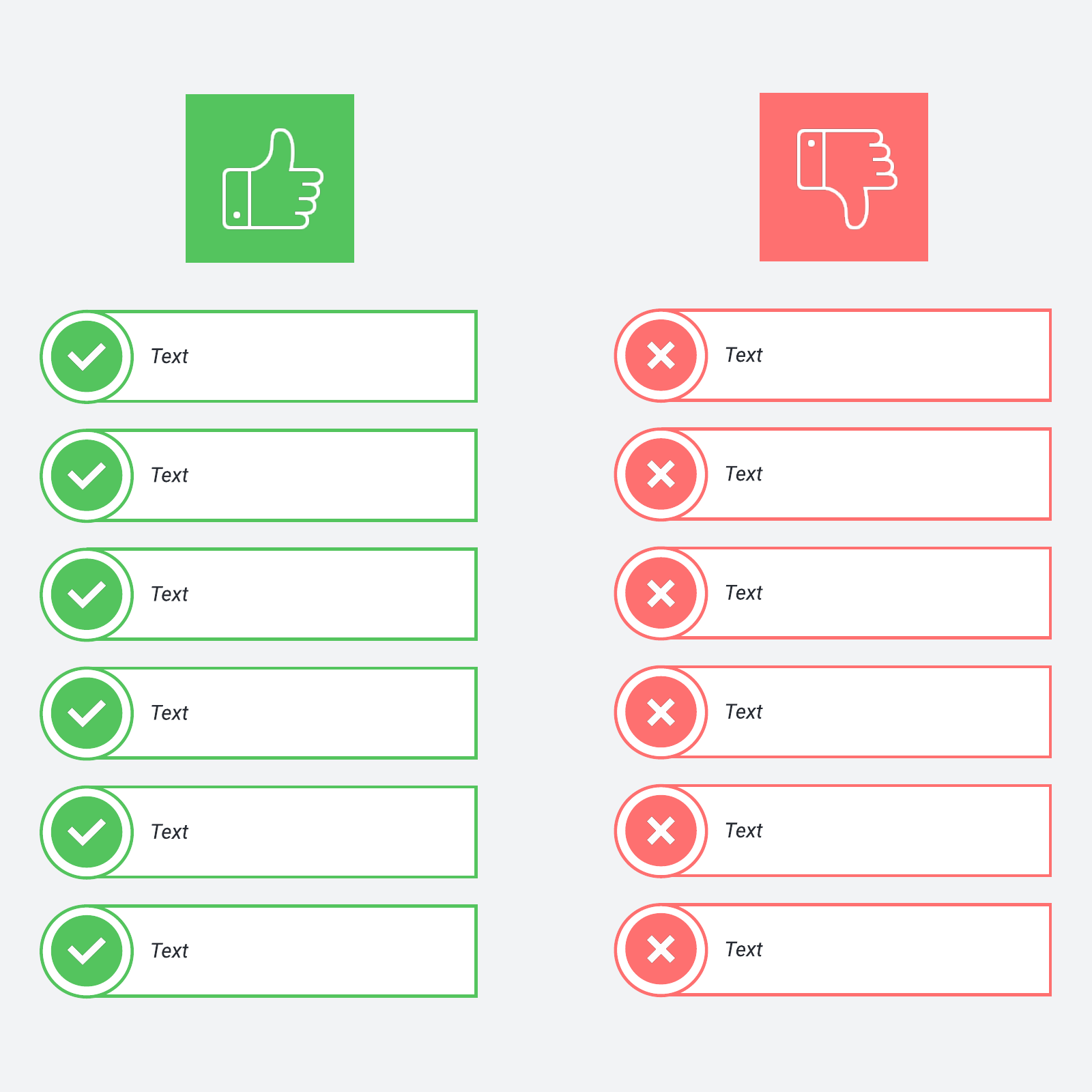 Pros and cons example