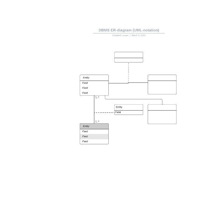 Go to DBMS ER-diagram (UML-notation) template page