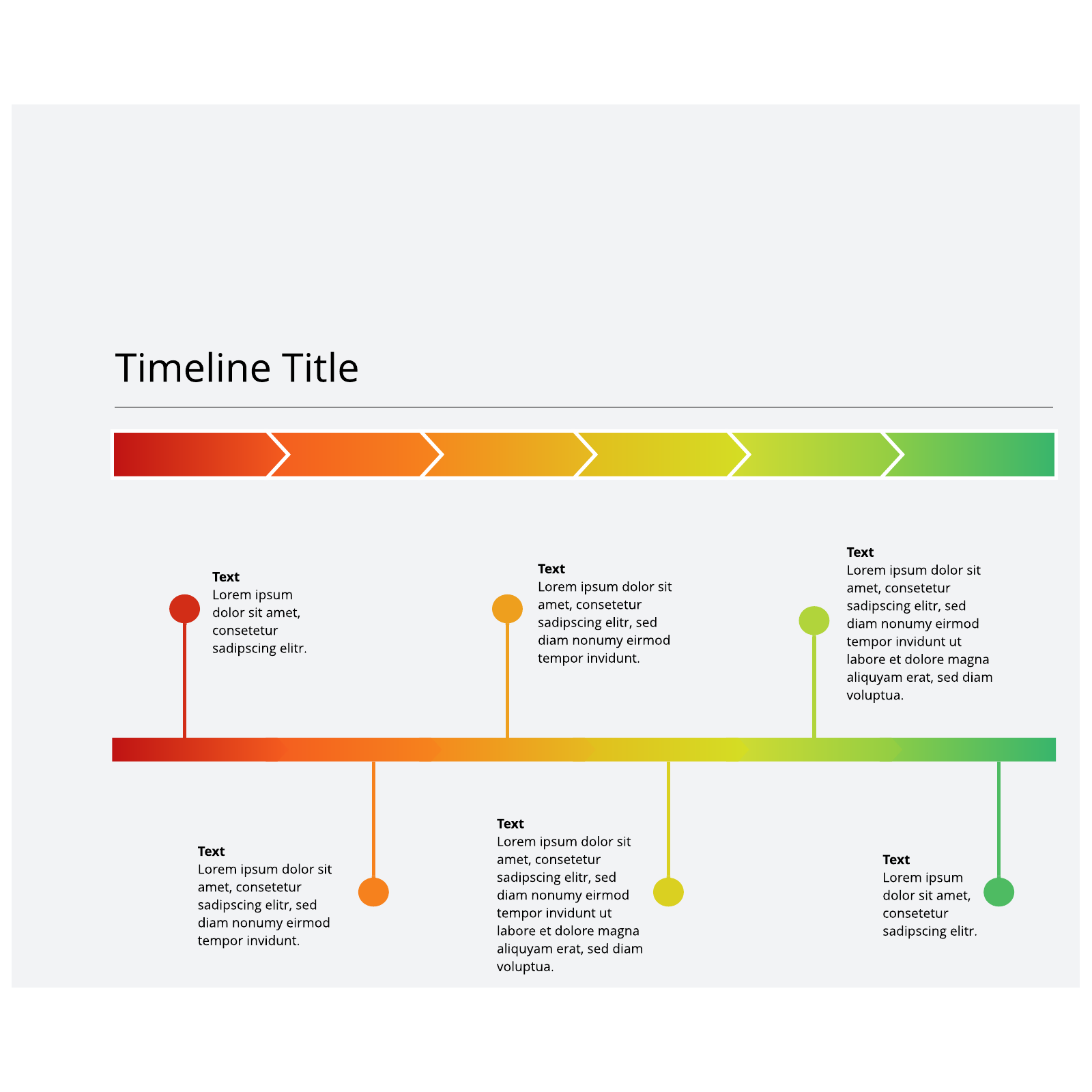 Gradient timeline  example