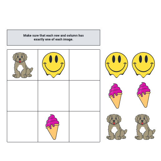 Go to Shape puzzle template