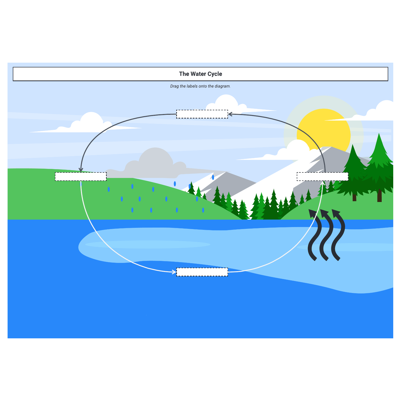 Water cycle diagram example