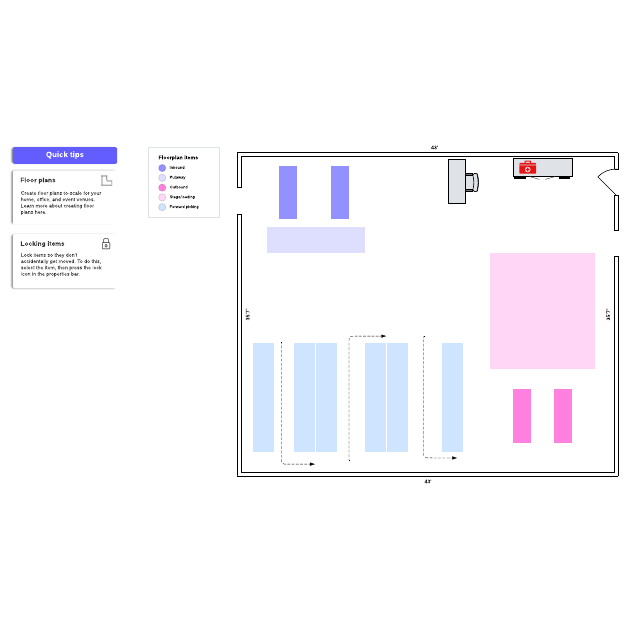 Go to Warehouse floor plan template page