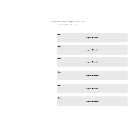 Go to Estructura de roles/responsabilidades template